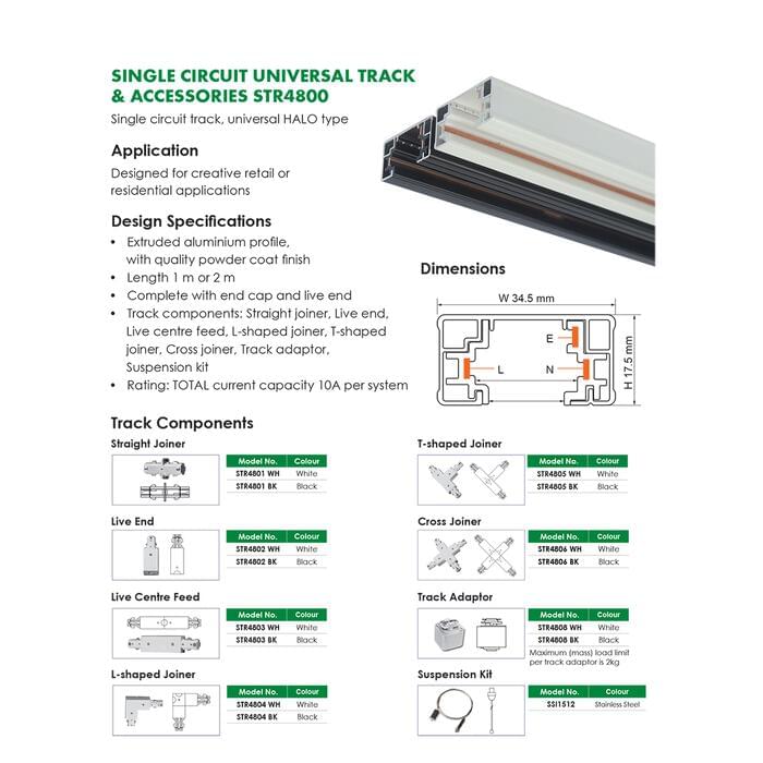 SINGLE CIRCUIT TRACK & ACCESSORIES -