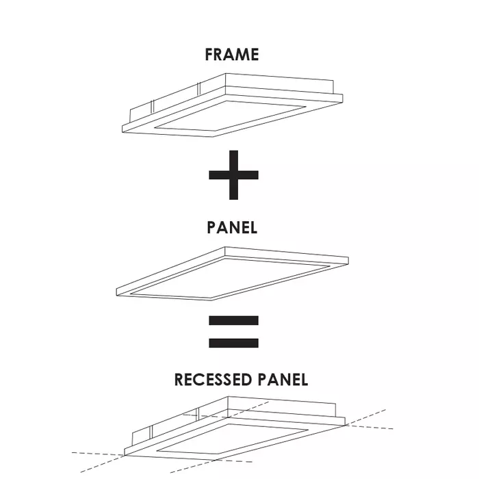 RECESSED CEILING FRAME (imperial)